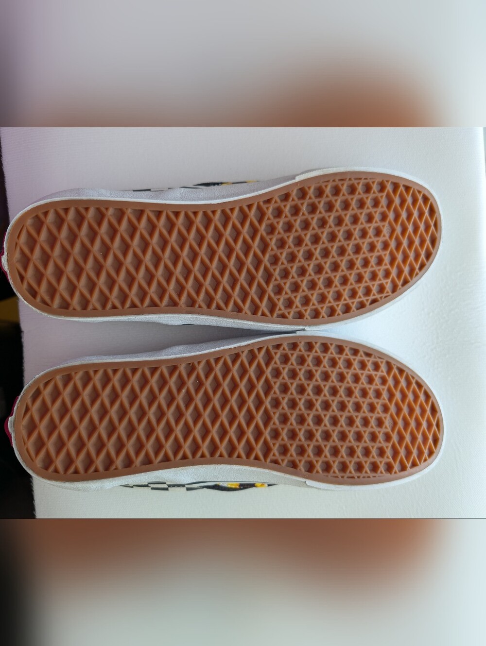 Vans Sunflower Checkerboard Slip-On Shoes - Yellow/Black - Picture 3 of 8